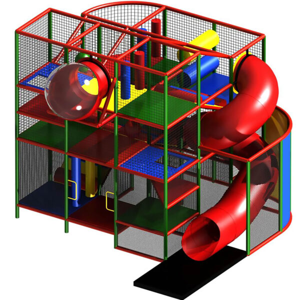 Buy Indoor Playground Equipment GPS66 -(Indoor Playsystem Size) 14 ft. H x 12 ft. W x 16 ft.