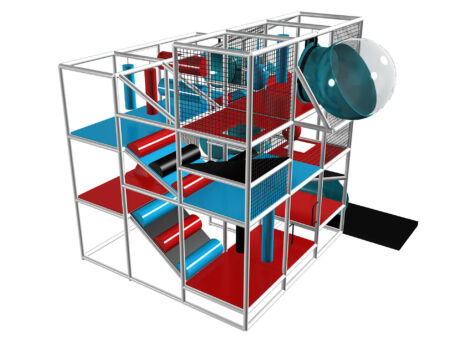 Buy Indoor Playground Equipment GPS127 -(Indoor Playsystem Size) 14 ft. H x 16 ft. W x 16 ft.