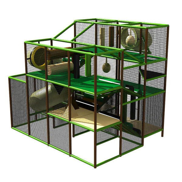 Buy Indoor Playground Equipment GPS469 -(Indoor Playsystem Size) 14 ft. H x 16 ft. W x 16 ft.