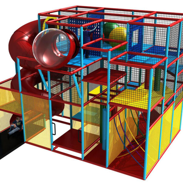 Buy Indoor Playground Equipment GPS223 -(Indoor Playsystem Size) 14 ft. H x 16 ft. W x 19 ft.