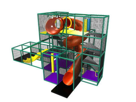 Buy Indoor Playground Equipment GPS480 -(Indoor Playsystem Size) 15 ft. H x 12 ft. W x 28 ft.