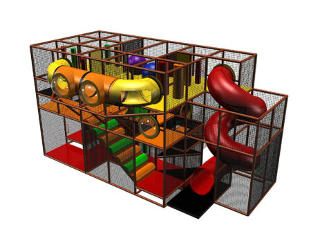 Buy Indoor Playground Equipment GPS492 -(Indoor Playsystem Size) 15 ft. H x 12 ft. W x 28 ft.