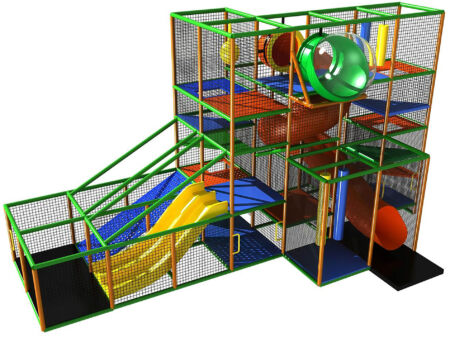 Buy Indoor Playground Equipment GPS72 -(Indoor Playsystem Size) 15 ft. H x 12 ft. W x 28 ft.
