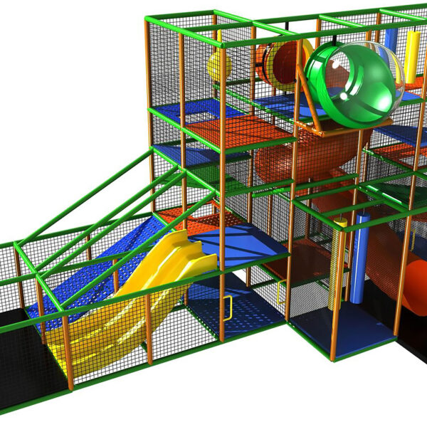 Buy Indoor Playground Equipment GPS72 -(Indoor Playsystem Size) 15 ft. H x 12 ft. W x 28 ft.