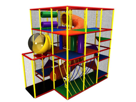 Buy Indoor Playground Equipment GPS18 -(Indoor Playsystem Size) 15 ft. H x 16 ft. W x 12 ft.