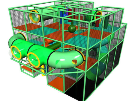 Buy Indoor Playground Equipment GPS142 -(Indoor Playsystem Size) 15 ft. H x 16 ft. W x 16 ft.