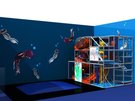 Buy Indoor Playground Equipment GPS652 -(Indoor Playsystem Size) 15 ft. H x 16 ft. W x 18 ft.