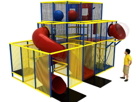 Buy Indoor Playground Equipment GPS199 -(Indoor Playsystem Size) 15 ft. H x 16 ft. W x 20 ft.