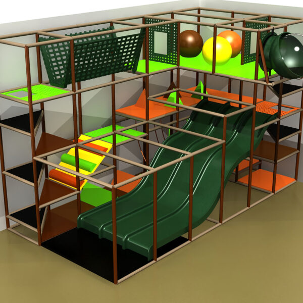 Buy Indoor Playground Equipment GPS454 -(Indoor Playsystem Size) 15 ft. H x 16 ft. W x 24 ft.