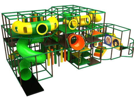 Buy Indoor Playground Equipment GPS368 -(Indoor Playsystem Size) 15 ft. H x 16 ft. W x 40 ft.