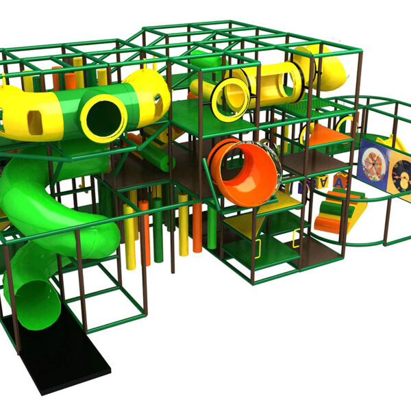 Buy Indoor Playground Equipment GPS368 -(Indoor Playsystem Size) 15 ft. H x 16 ft. W x 40 ft.