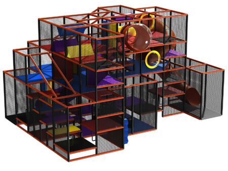 Buy Indoor Playground Equipment GPS27 -(Indoor Playsystem Size) 15 ft. H x 20 ft. W x 28 ft.
