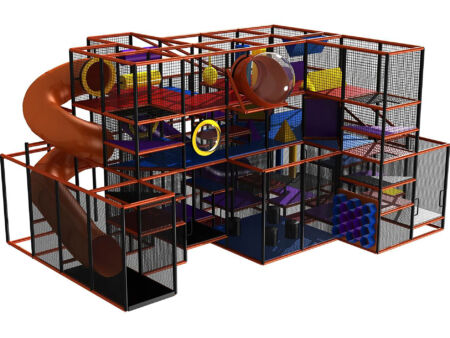 Buy Indoor Playground Equipment GPS278 -(Indoor Playsystem Size) 15 ft. H x 20 ft. W x 28 ft.
