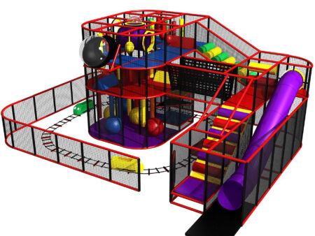 Buy Indoor Playground Equipment GPS240 -(Indoor Playsystem Size) 15 ft. H x 24 ft. W x 36 ft.