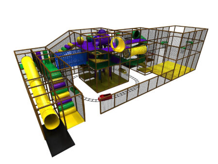 Buy Indoor Playground Equipment GPS12 -(Indoor Playsystem Size) 15 ft. H x 24 ft. W x 56 ft.