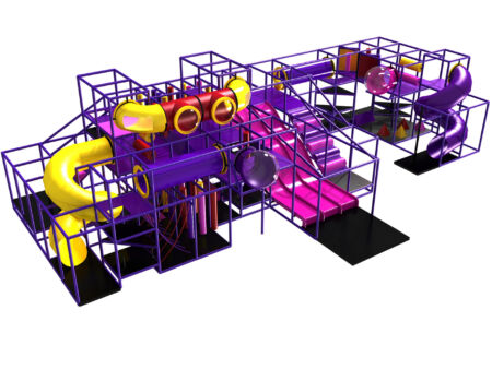 Buy Indoor Playground Equipment GPS536 -(Indoor Playsystem Size) 15 ft. H x 24 ft. W x 56 ft.