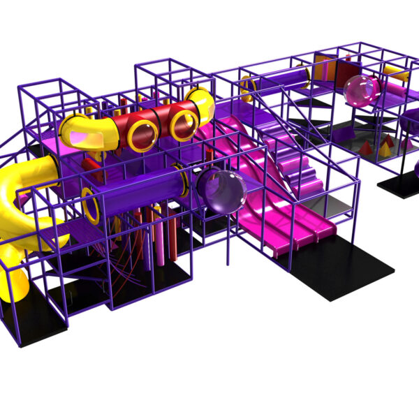 Buy Indoor Playground Equipment GPS536 -(Indoor Playsystem Size) 15 ft. H x 24 ft. W x 56 ft.