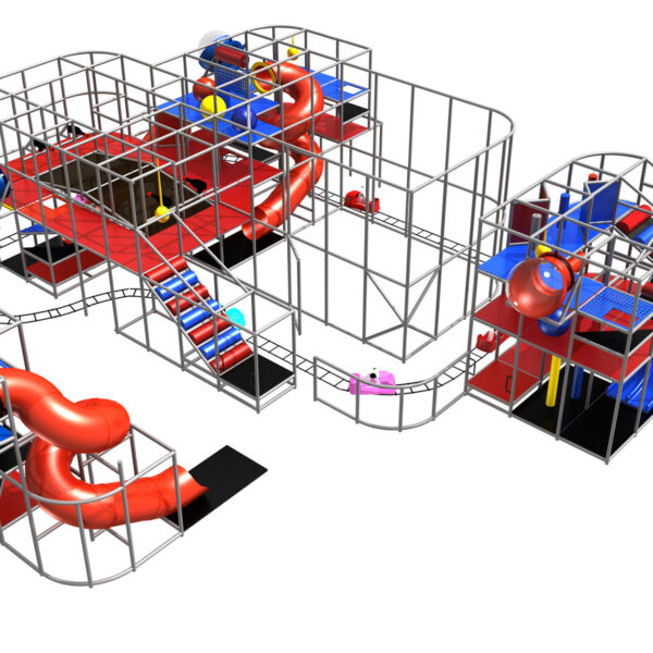 Buy Indoor Playground Equipment GPS539 -(Indoor Playsystem Size) 15 ft. H x 24 ft. W x 56 ft.