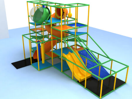 Buy Indoor Playground Equipment GPS425 -(Indoor Playsystem Size) 15 ft. H x 28 ft. W x 12 ft.