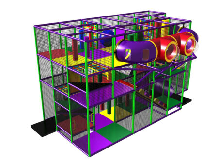 Buy Indoor Playground Equipment GPS57 -(Indoor Playsystem Size) 15 ft. H x 28 ft. W x 20 ft.