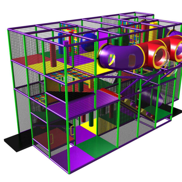 Buy Indoor Playground Equipment GPS57 -(Indoor Playsystem Size) 15 ft. H x 28 ft. W x 20 ft.