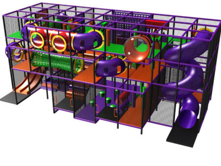 Buy Indoor Playground Equipment GPS5 -(Indoor Playsystem Size) 15 ft. H x 36 ft. W x 20 ft.