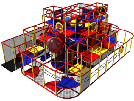 Buy Indoor Playground Equipment GPS147 -(Indoor Playsystem Size) 15 ft. H x 36 ft. W x 26 ft.