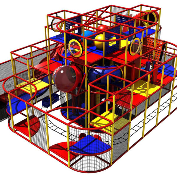 Buy Indoor Playground Equipment GPS147 -(Indoor Playsystem Size) 15 ft. H x 36 ft. W x 26 ft.