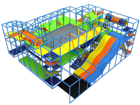Buy Indoor Playground Equipment GPS374 -(Indoor Playsystem Size) 15 ft. H x 36 ft. W x 36 ft.