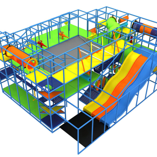 Buy Indoor Playground Equipment GPS374 -(Indoor Playsystem Size) 15 ft. H x 36 ft. W x 36 ft.