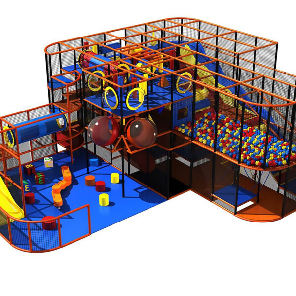 Buy Indoor Playground Equipment GPS169 -(Indoor Playsystem Size) 15 ft. H x 36 ft. W x 44 ft.
