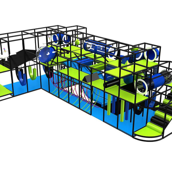 Buy Indoor Playground Equipment GPS384 -(Indoor Playsystem Size) 15 ft. H x 44 ft. W x 32 ft.