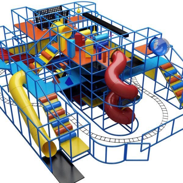 Buy Indoor Playground Equipment GPS540 -(Indoor Playsystem Size) 15 ft. H x 47 ft. W x 36 ft.