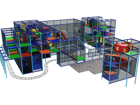 Buy Indoor Playground Equipment GPS148 -(Indoor Playsystem Size) 15 ft. H x 58 ft. W x 60 ft.