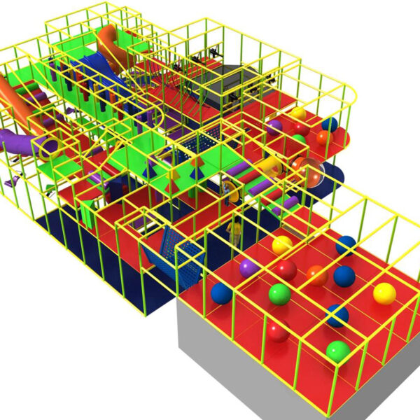 Buy Indoor Playground Equipment GPS477 -(Indoor Playsystem Size) 15 ft. H x 74 ft. W x 40 ft.