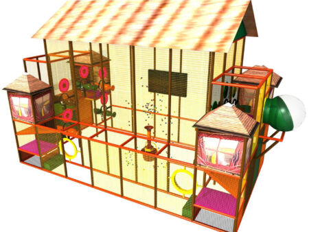 Buy Indoor Playground Equipment GPS108 -(Indoor Playsystem Size) 16 ft. H x 15 ft. W x 28 ft.