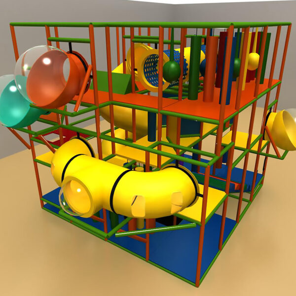 Buy Indoor Playground Equipment GPS125 -(Indoor Playsystem Size) 16 ft. H x 16 ft. W x 20 ft.