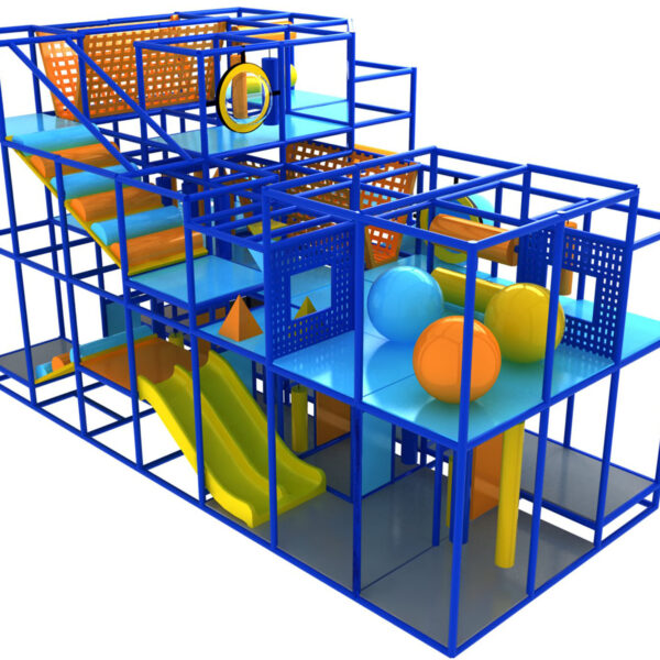 Buy Indoor Playground Equipment GPS342 -(Indoor Playsystem Size) 16 ft. H x 16 ft. W x 28 ft.
