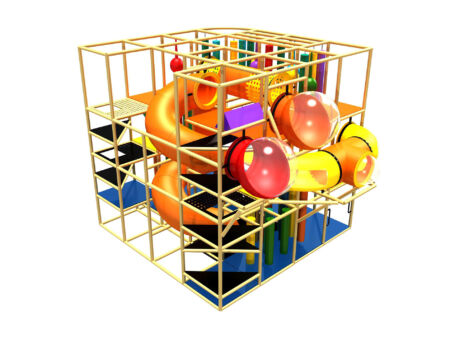 Buy Indoor Playground Equipment GPS236 -(Indoor Playsystem Size) 16 ft. H x 20 ft. W x 16 ft.