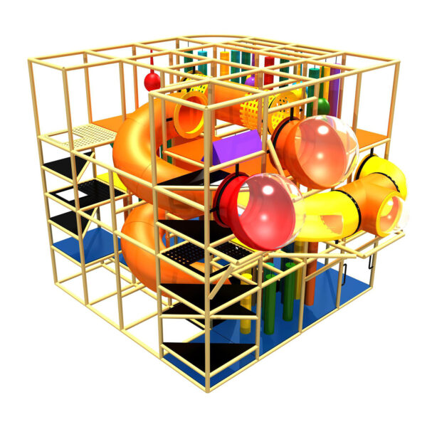 Buy Indoor Playground Equipment GPS236 -(Indoor Playsystem Size) 16 ft. H x 20 ft. W x 16 ft.