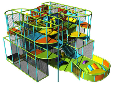 Buy Indoor Playground Equipment GPS143 -(Indoor Playsystem Size) 16 ft. H x 20 ft. W x 32 ft.