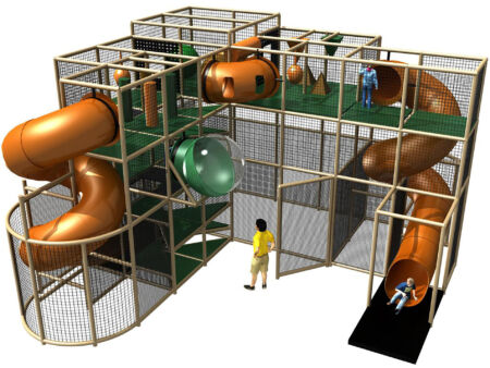 Buy Indoor Playground Equipment GPS273 -(Indoor Playsystem Size) 16 ft. H x 24 ft. W x 24 ft.