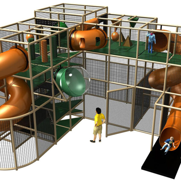 Buy Indoor Playground Equipment GPS273 -(Indoor Playsystem Size) 16 ft. H x 24 ft. W x 24 ft.