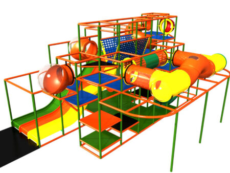 Buy Indoor Playground Equipment GPS100 -(Indoor Playsystem Size) 16 ft. H x 32 ft. W x 24 ft.