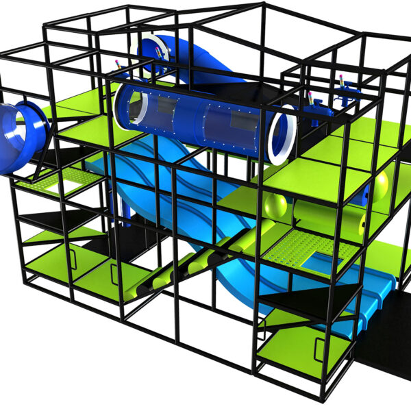 Buy Indoor Playground Equipment GPS446 -(Indoor Playsystem Size) 17 ft. H x 16 ft. W x 21 ft.