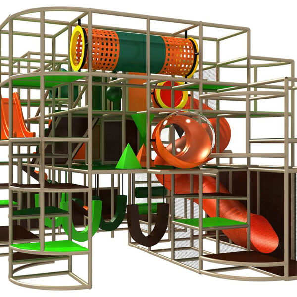 Buy Indoor Playground Equipment GPS361 -(Indoor Playsystem Size) 17 ft. H x 28 ft. W x 20 ft.