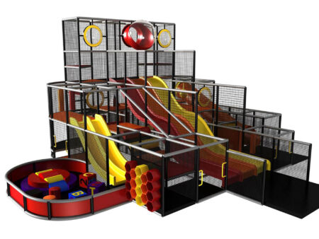 Buy Indoor Playground Equipment GPS25 -(Indoor Playsystem Size) 17 ft. H x 32 ft. W x 28 ft.