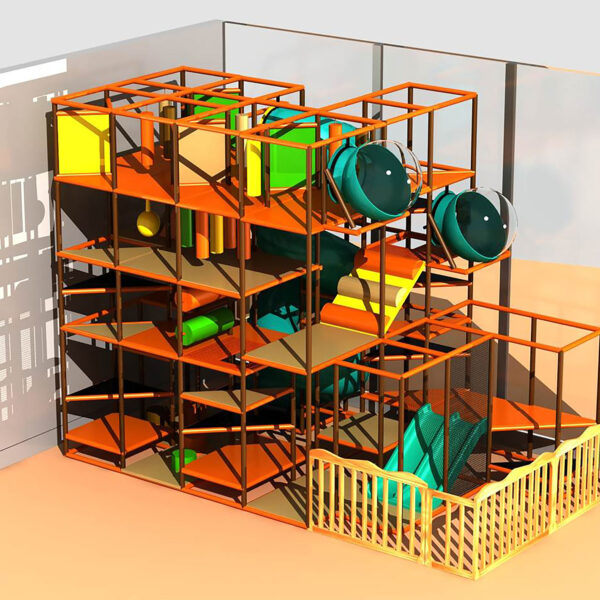 Buy Indoor Playground Equipment GPS209 -(Indoor Playsystem Size) 19 ft. H x 14 ft. W x 24 ft.
