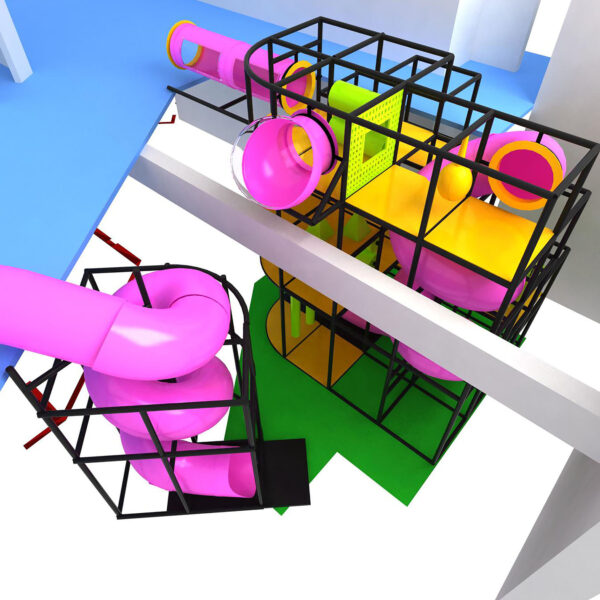 Buy Indoor Playground Equipment GPS272 -(Indoor Playsystem Size) 19 ft. H x 16 ft. W x 12 ft.