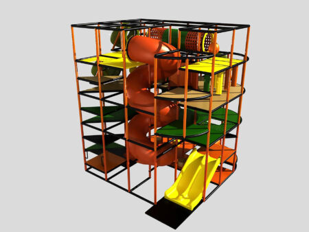Buy Indoor Playground Equipment GPS182 -(Indoor Playsystem Size) 19 ft. H x 16 ft. W x 16 ft.